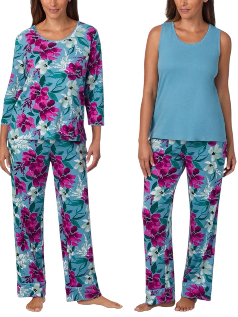 Carole Hochman Midnight Women’s 3-Piece Cotton PJ Set
